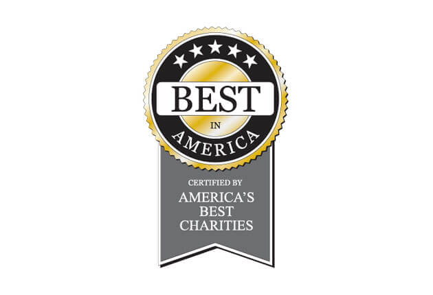 Certified Best in America Charity seal from America's Best Charities